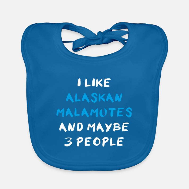 Alaskan Malamute Organic Baby Bibs