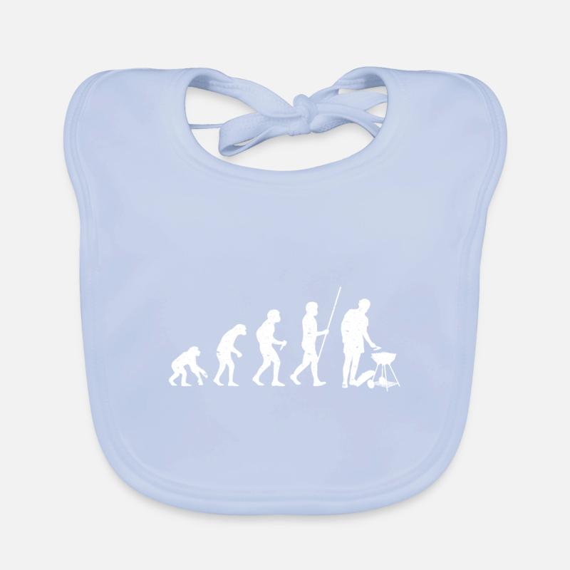 BBQ Evolution Grilling Barbecue Gift Idea Organic Baby Bibs
