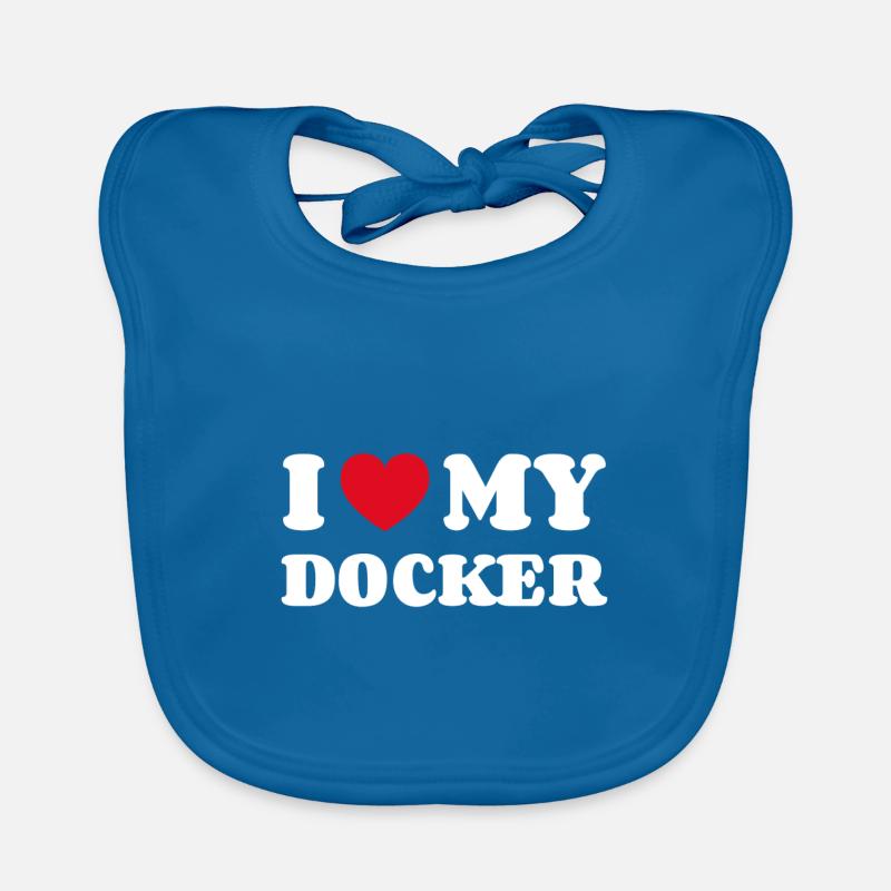 J’adore mon Docker Bavoir bio Bébé