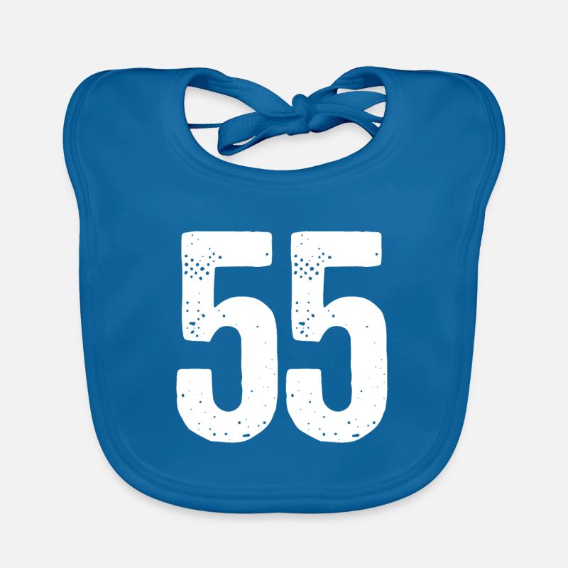 55 numéros blancs Bavoir bio Bébé