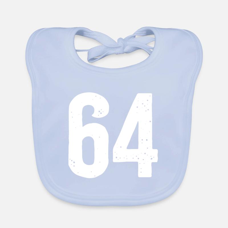 64 Numéros Blanc Bavoir bio Bébé