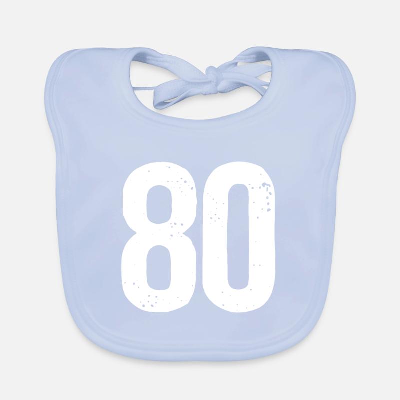 80 Numéros Blanc Bavoir bio Bébé