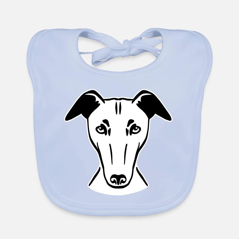 Windhund Baby Bio-Lätzchen