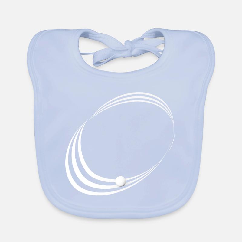 Möbius ribbon black and white Organic Baby Bibs