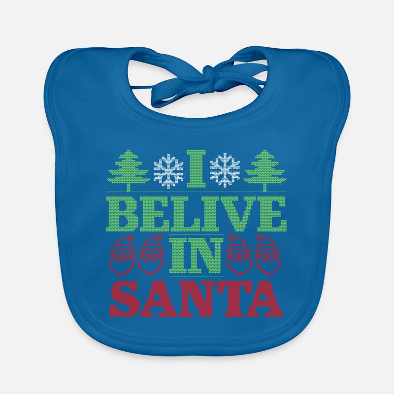Ich glaube an Santa Baby Bio-Lätzchen