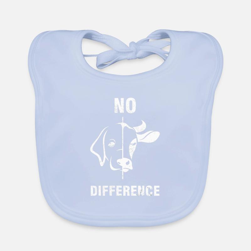 VEGAN Shirt · NO DIFFERENCE · Geschenk Baby Bio-Lätzchen
