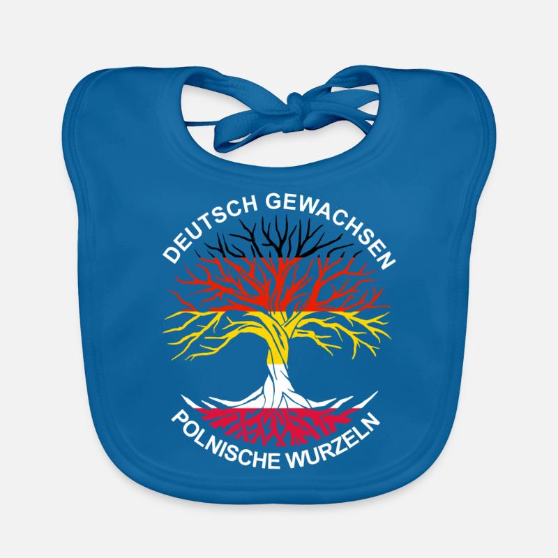 Deutsch Polnisch Deutsch Pole stolz Geschenk Baby Bio-Lätzchen