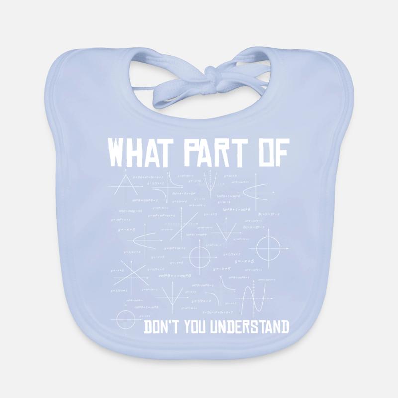Math math teacher student saying gift Organic Baby Bibs