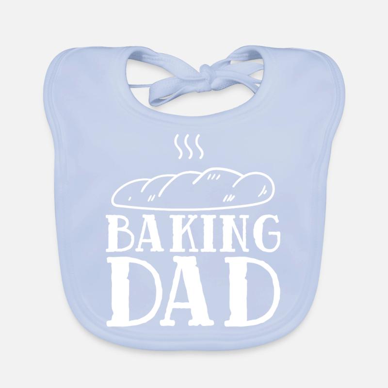 Baking Dad Baker Bakery Pastry Baker Organic Baby Bibs