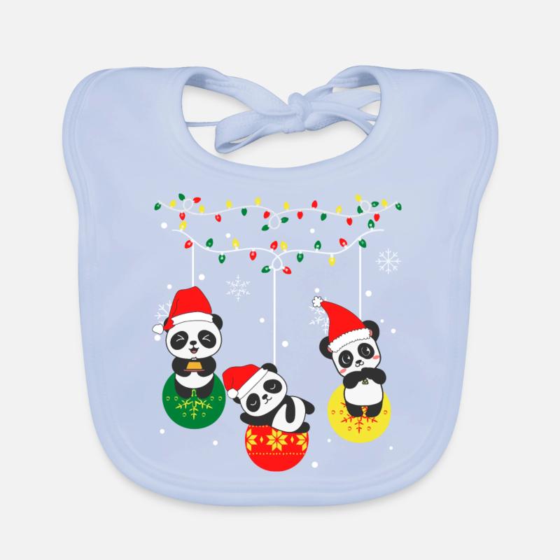 Panda Noël Bavoir bio Bébé
