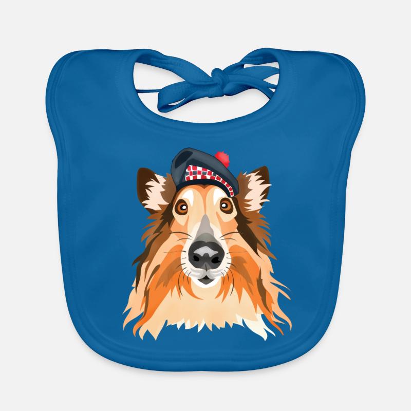 Scottish collie Organic Baby Bibs