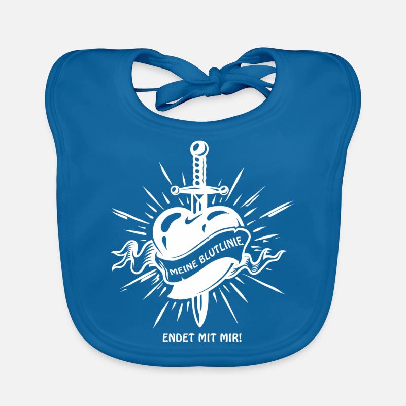 Ma lignée se termine avec moi, la lignée se termine Bavoir bio Bébé