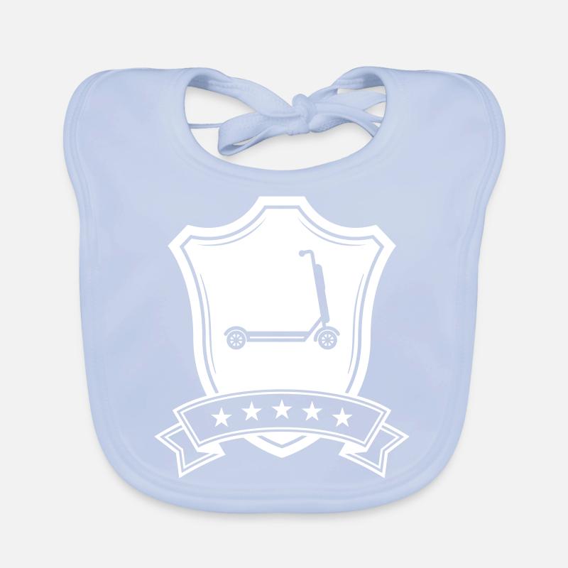 E-scooter crest Organic Baby Bibs