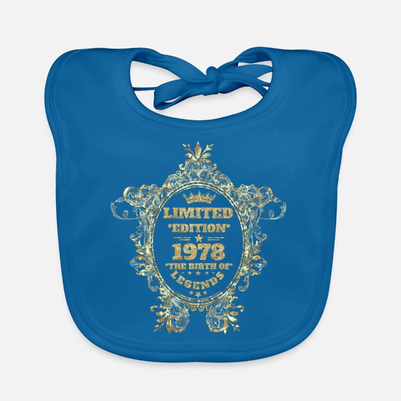 1978 - Bavoir bio Bébé - bleu paon