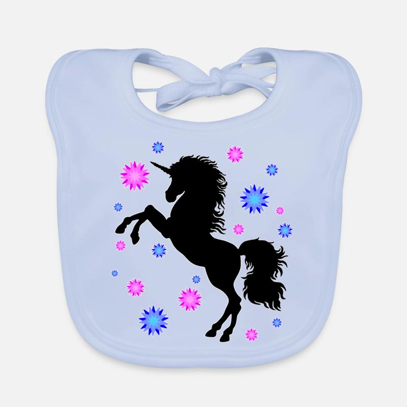 Ombre de licorne Bavoir bio Bébé