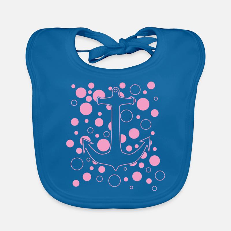 Anker - Baby Bio-Lätzchen - Pfauenblau