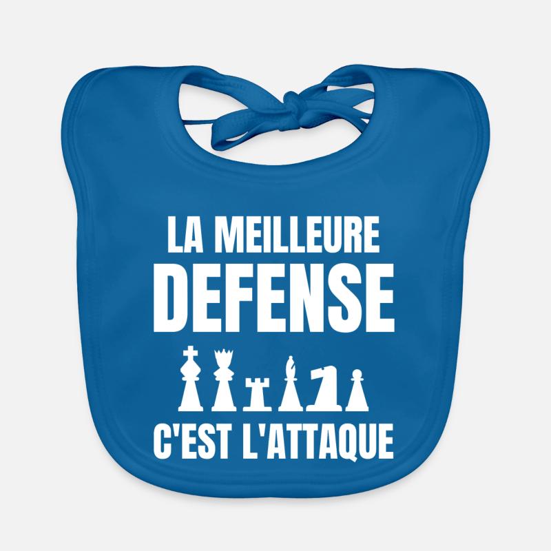 échec, échec et mat, joueur d'échecs Bavoir bio Bébé