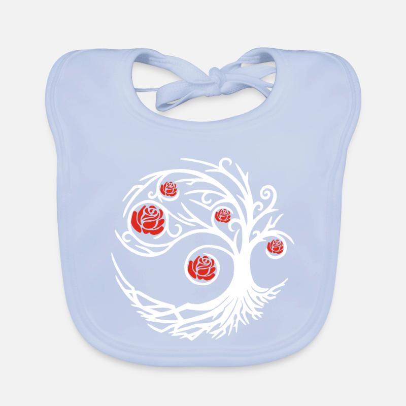 Rosier blanc étrange Bavoir bio Bébé