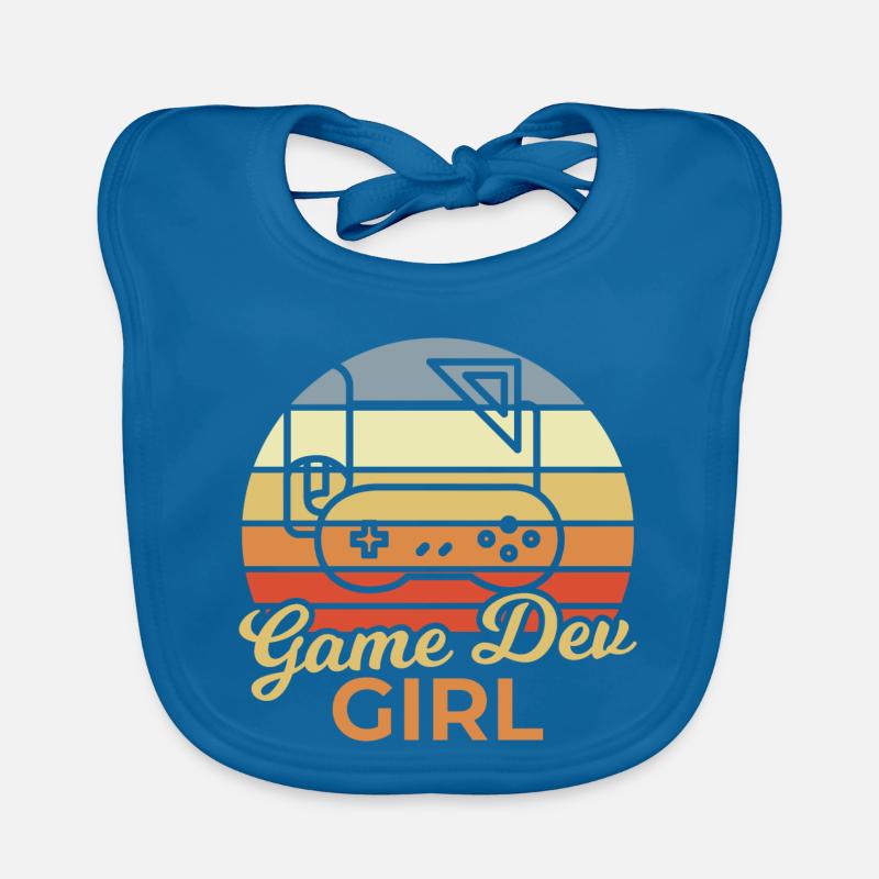 Game Dev Mädchen Baby Bio-Lätzchen