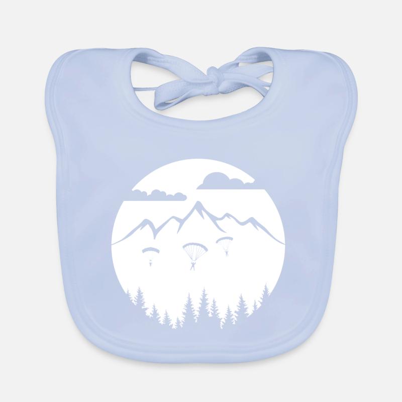 Skydive - adrenaline in the sky Organic Baby Bibs