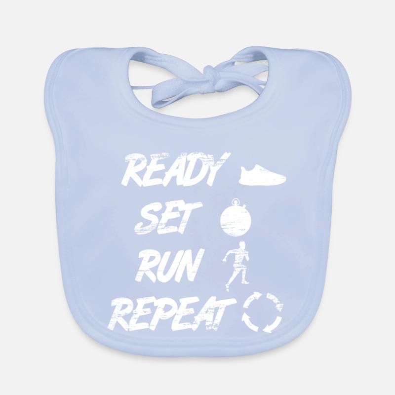 Ready Set Run Repeat Baby Bio-Lätzchen