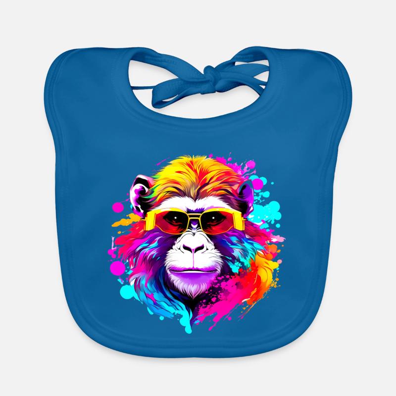 Fancy Macaque #1 Organic Baby Bibs