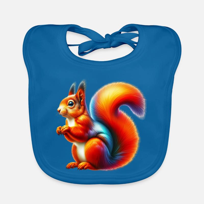 Squirrel Organic Baby Bibs