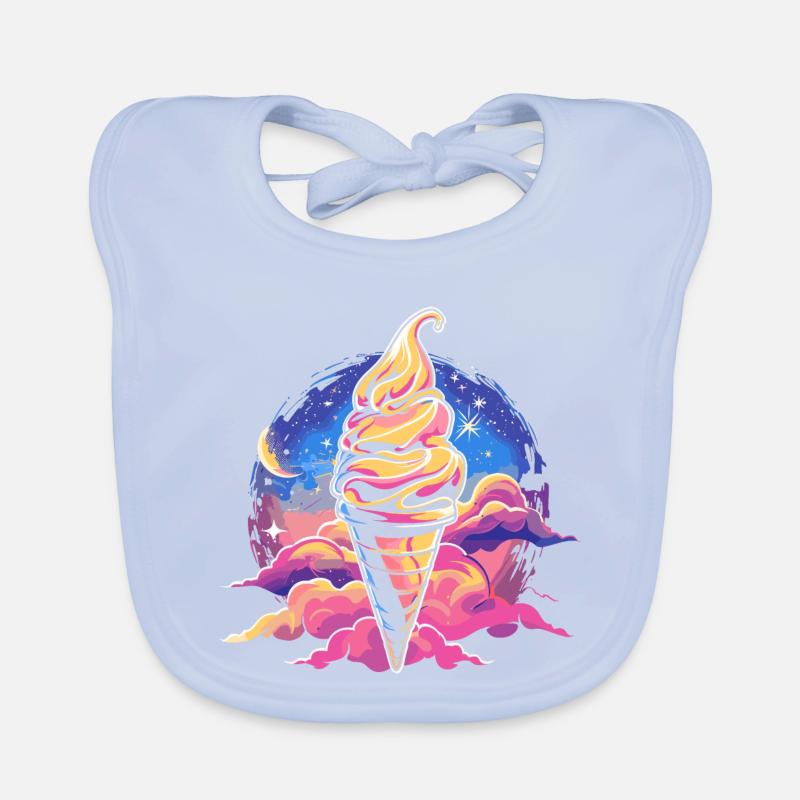 Cornet de glace Dreamlike Bavoir bio Bébé