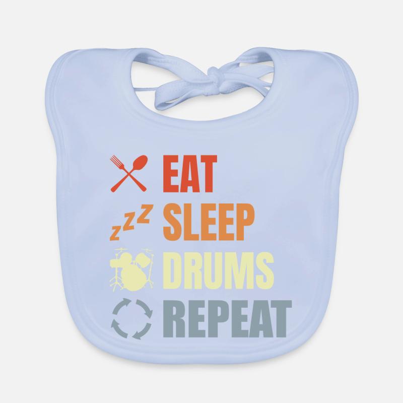 Drum Routine Organic Baby Bibs