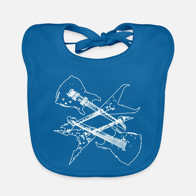 Electric Guitars composiiton design Organic Baby Bibs