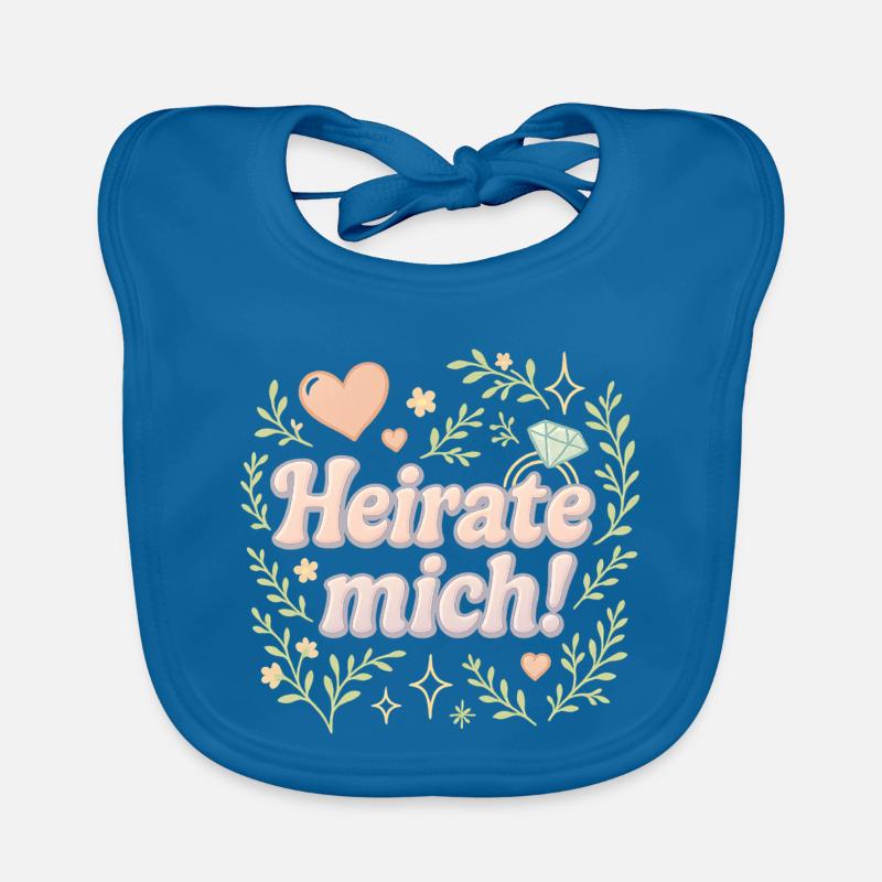 Marry Me / Design de déclaration Bavoir bio Bébé