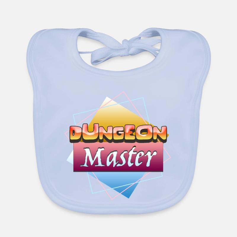 Retro Dungeon Masters Game Design Master Organic Baby Bibs