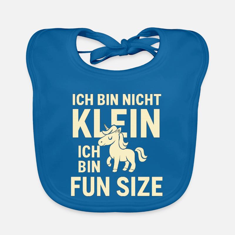 Ich bin nicht klein Einhorn Fun Size Baby Bio-Lätzchen