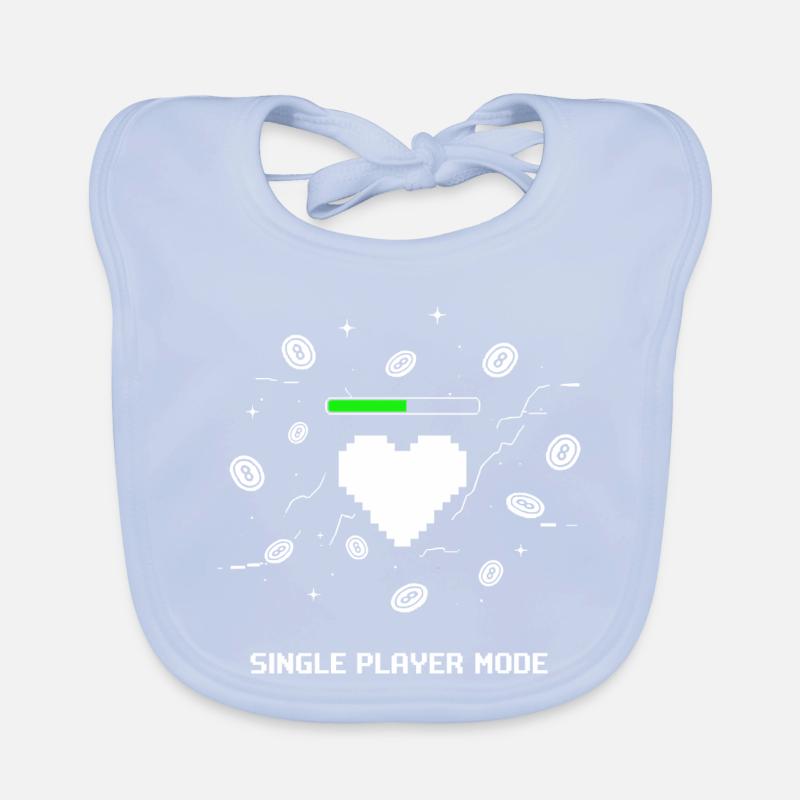 Single Player Mode Gamer Herz Baby Bio-Lätzchen