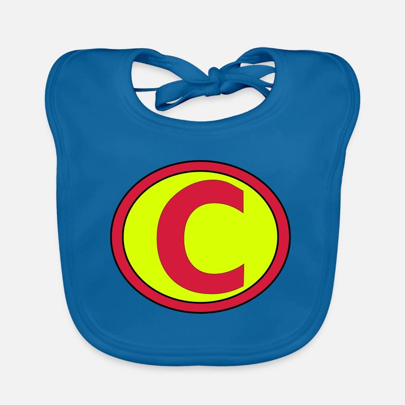 Super, Superheld, Superheldin, Hero, C Baby Bio-Lätzchen