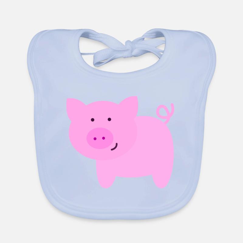 Cochon rose Bavoir bio Bébé