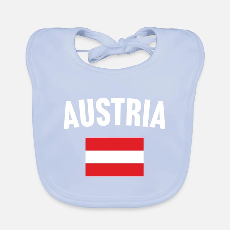 Drapeau de l’Autriche Bavoir bio Bébé