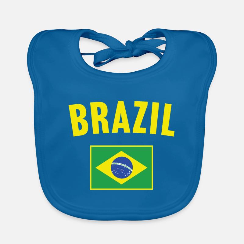 Drapeau du Brésil Bavoir bio Bébé