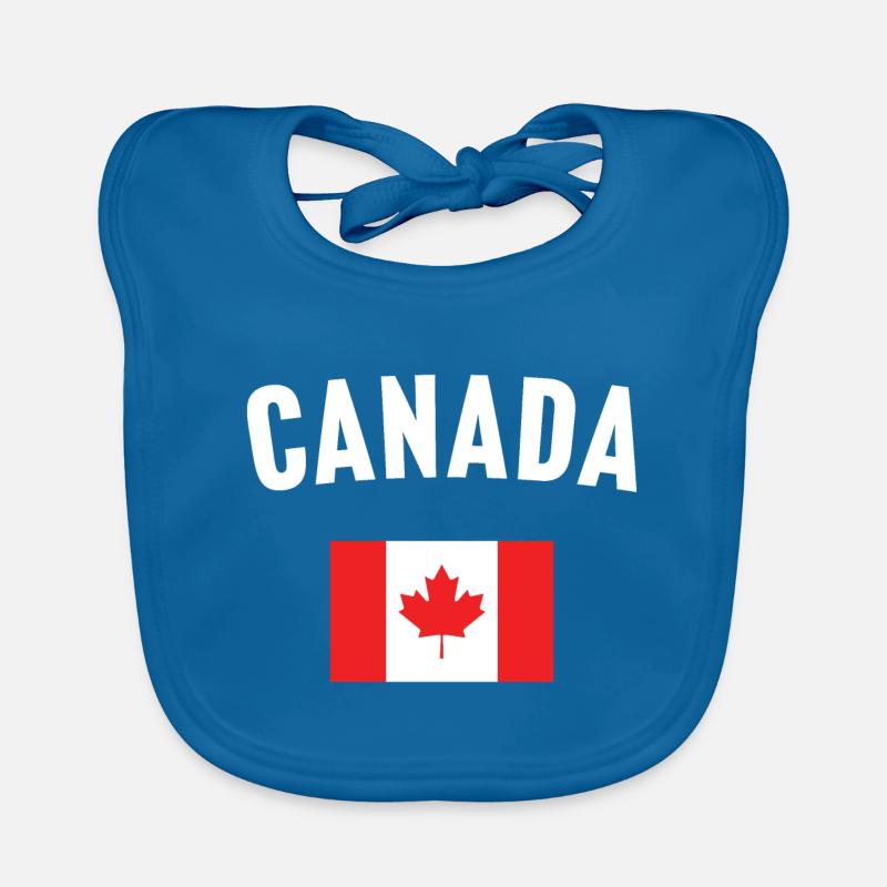 Canada Flag Organic Baby Bibs