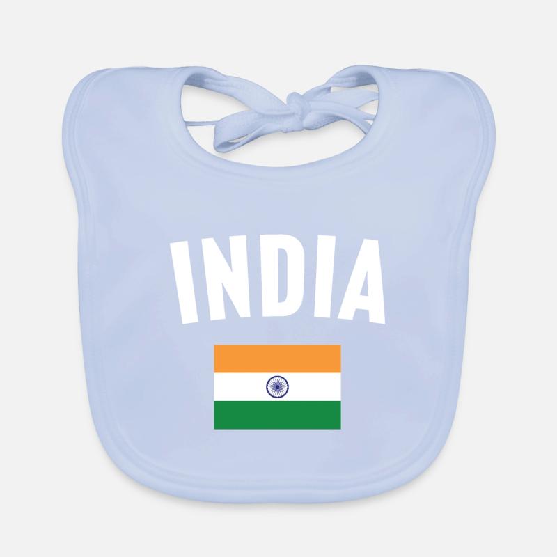 Drapeau de l’Inde Bavoir bio Bébé