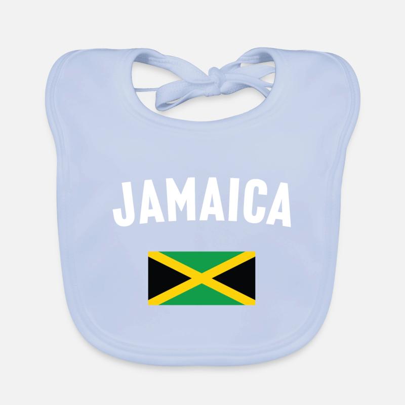 Drapeau de la Jamaïque Bavoir bio Bébé