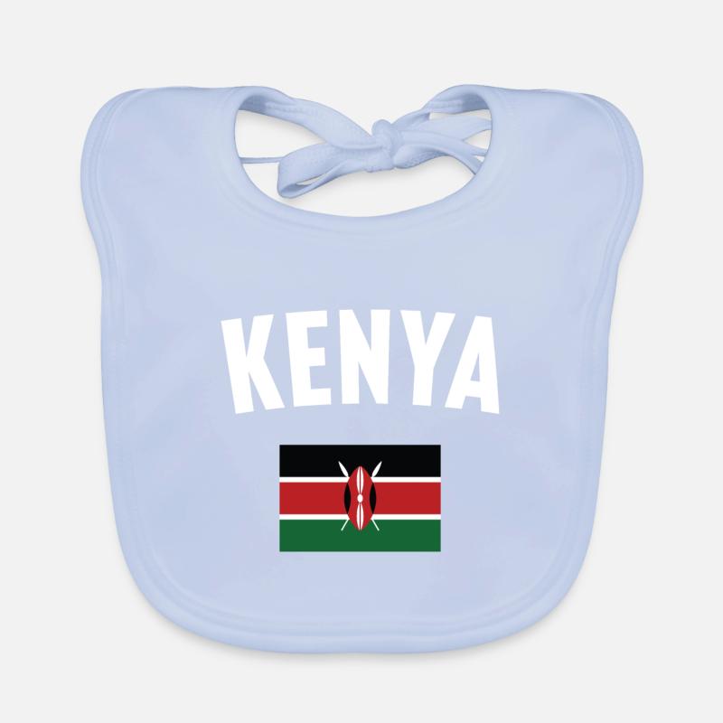 Drapeau du Kenya Bavoir bio Bébé