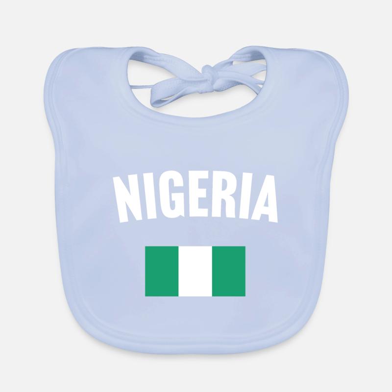 Drapeau du Nigeria Bavoir bio Bébé