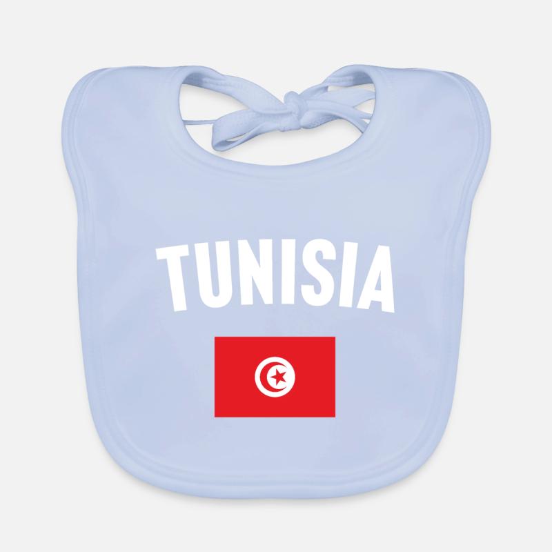 Tunisia Flag Organic Baby Bibs