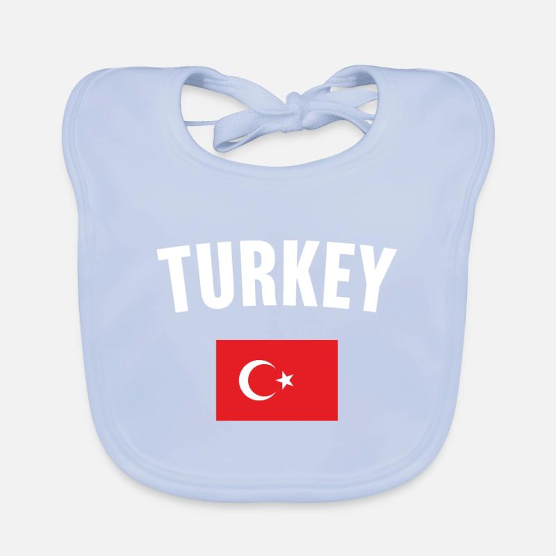 Drapeau de la Turquie Bavoir bio Bébé