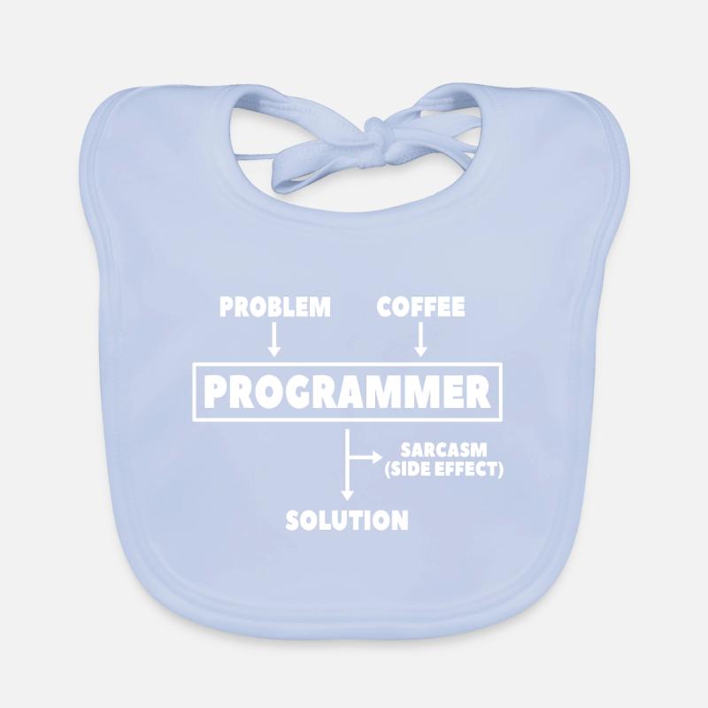 Coding Programmer Nerd Computer Science Coffee Organic Baby Bibs