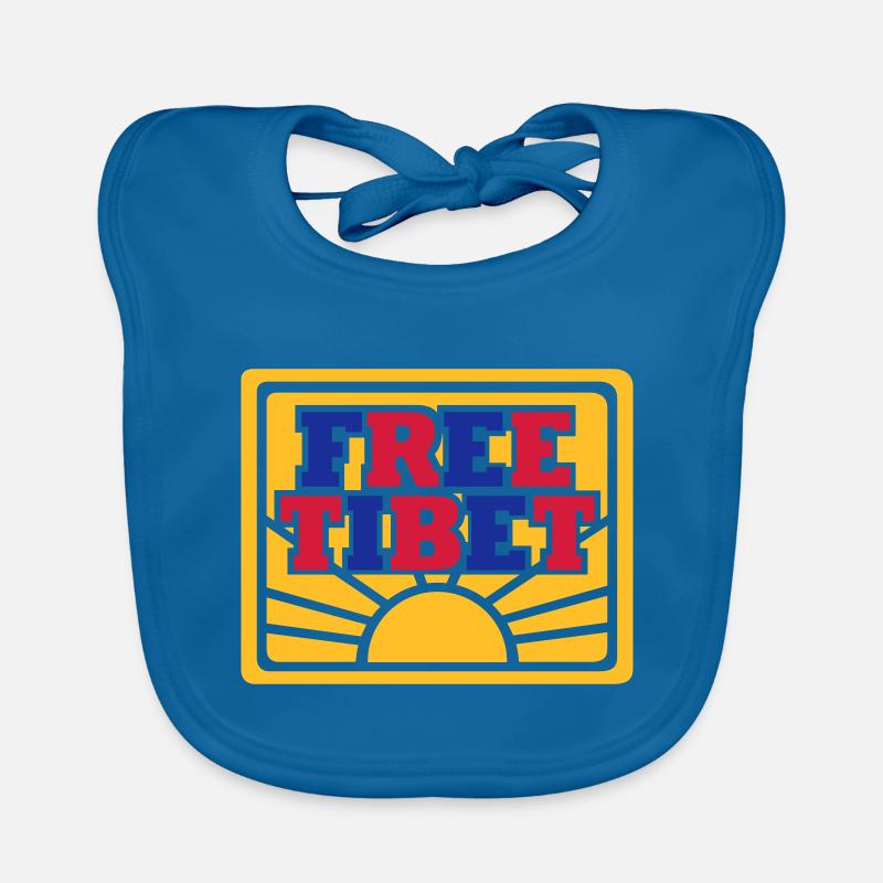 Tibet libre Bavoir bio Bébé