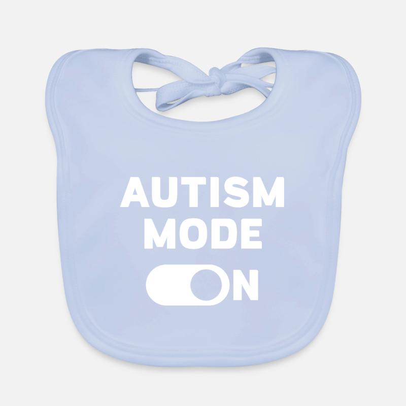 Mode autisme activé Bavoir bio Bébé