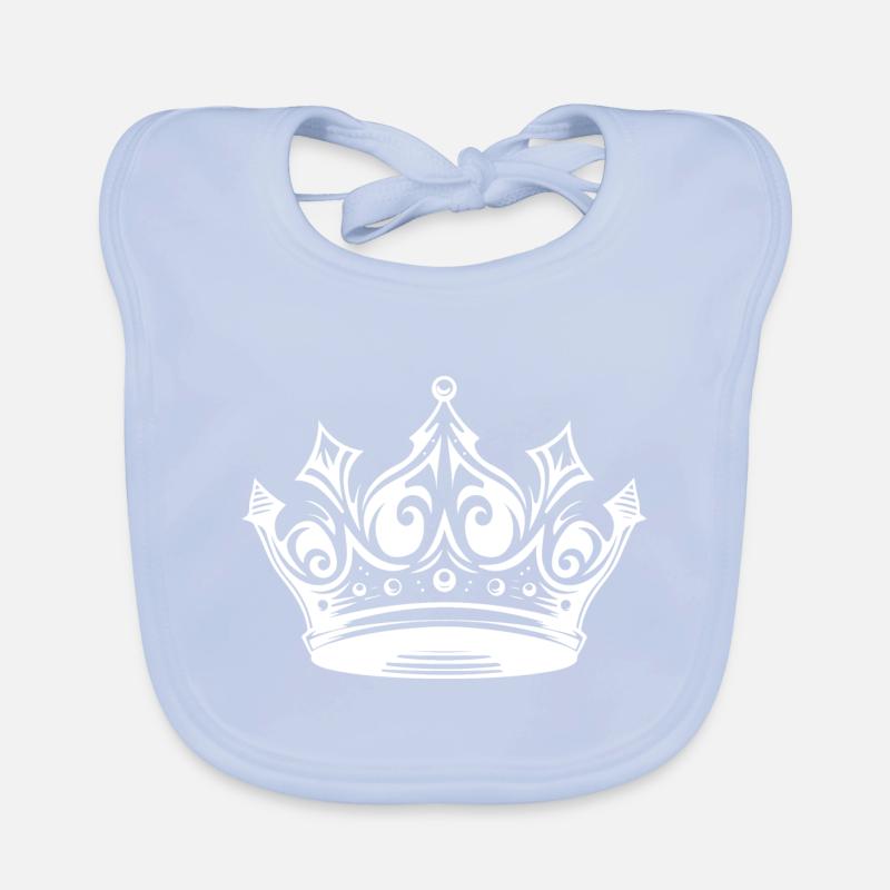 Couronne royale de Krone Bavoir bio Bébé