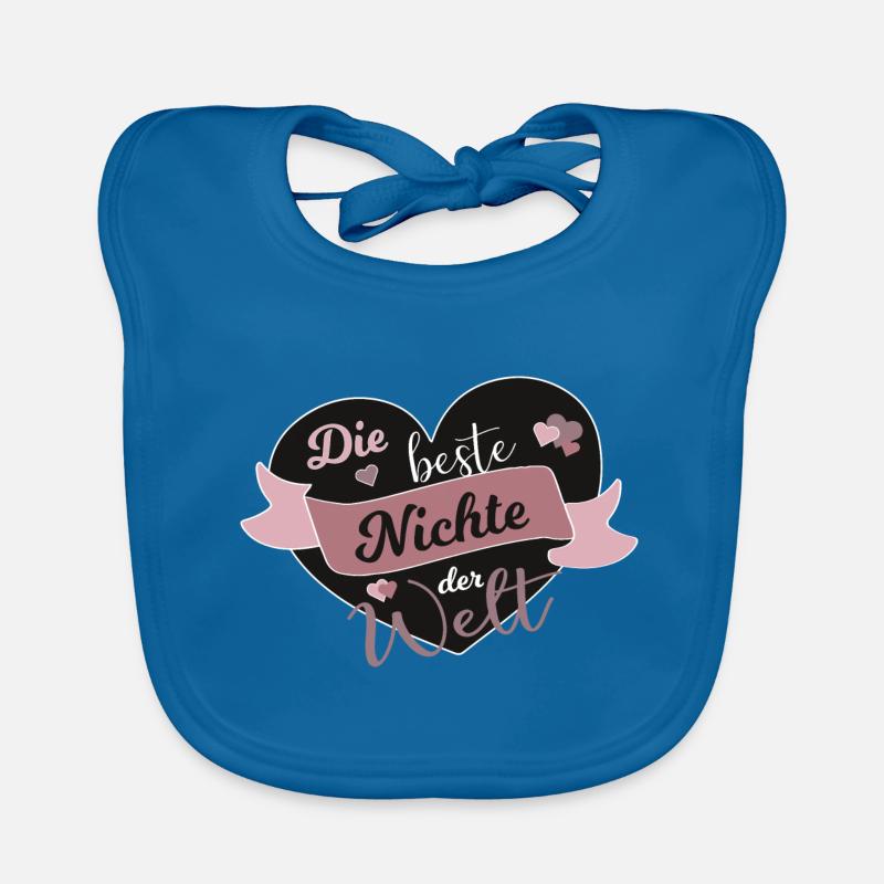 Beste Nichte der Welt Nichten Spruch Geschenk Baby Bio-Lätzchen